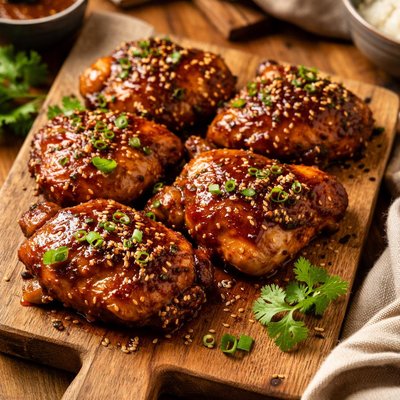 Image of Hoisin Glazed Chicken Thighs
