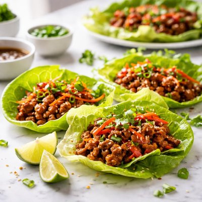 Image of Hoisin Pork Lettuce Wraps