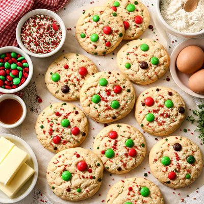 Image of Holiday Cake Mix Cookies