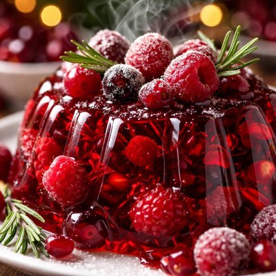 Image of Holiday Cran Raspberry Jello