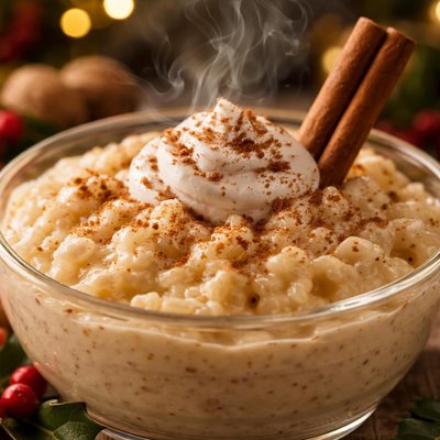 Image of Holiday Eggnog Rice Pudding