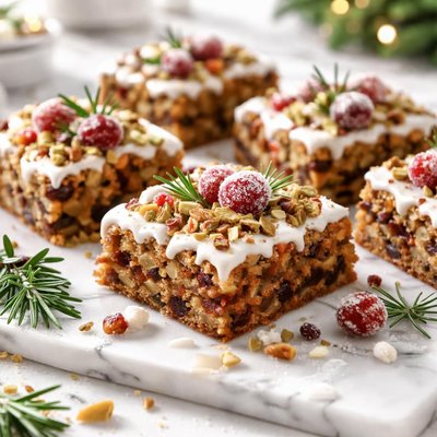 Image of Holiday Fruitcake Bars