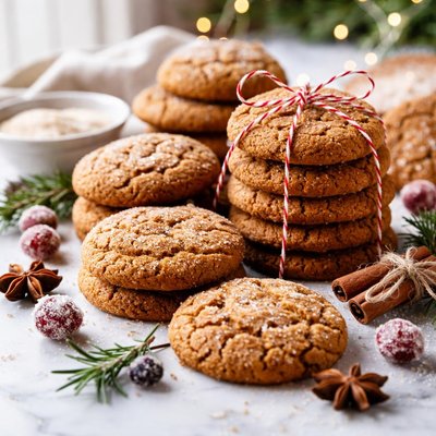 Image of Holiday Gingersnap Cookies