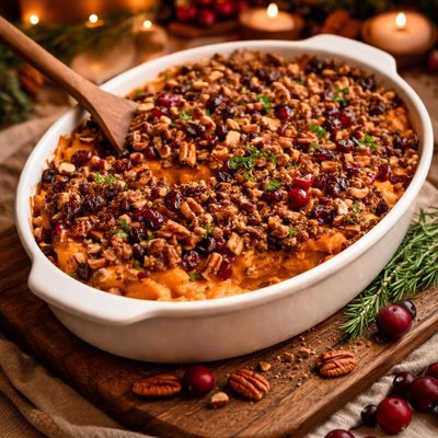 Image of Holiday Hit Sweet Potato Cranberry Casserole