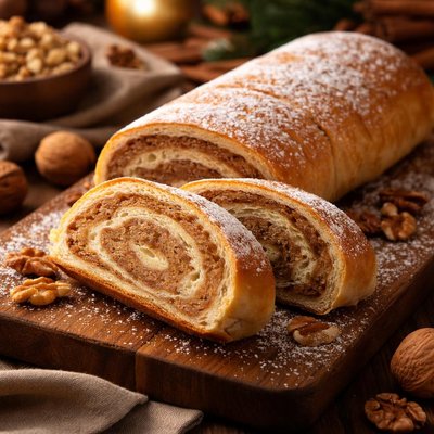 Image of Holiday Nut Roll Americanized Croatian Nut Roll