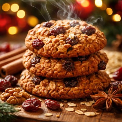 Image of Holiday Oatmeal Raisin Cookies