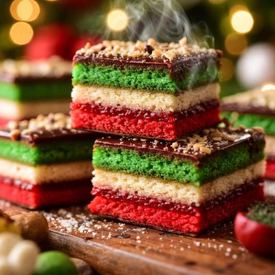 Image of Holiday Rainbow Cookies