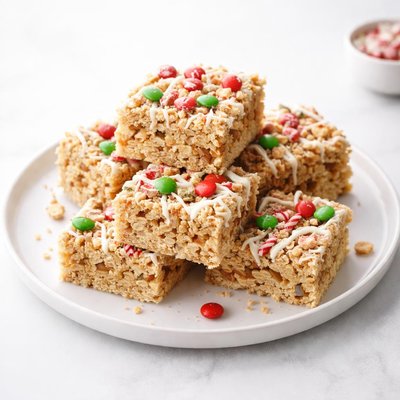 Image of Holiday Rice Crispy Toffee Treats