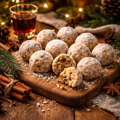 Image of Holiday Rum Cookie Balls