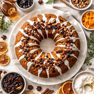 Image of Holiday Rum Raisin Cake