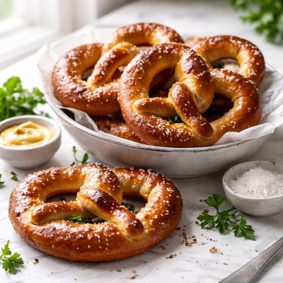 Image of Home Baked Soft Pretzels Yum