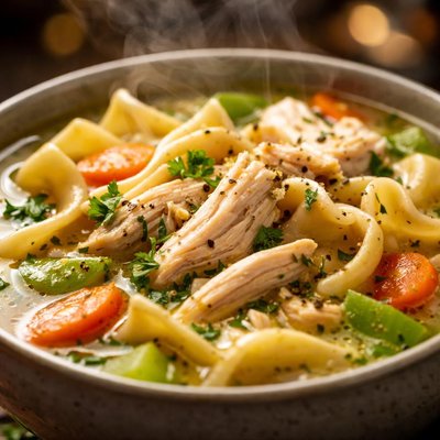 Image of Home Canned Chicken Noodle Soup