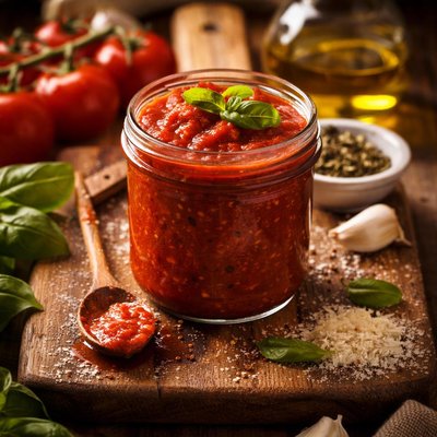 Image of Home Made Pizza Sauce Recipe from Scratch
