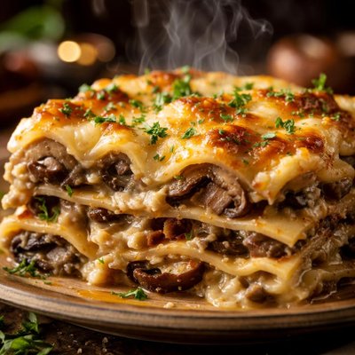 Image of Home Style Mushroom Lasagna