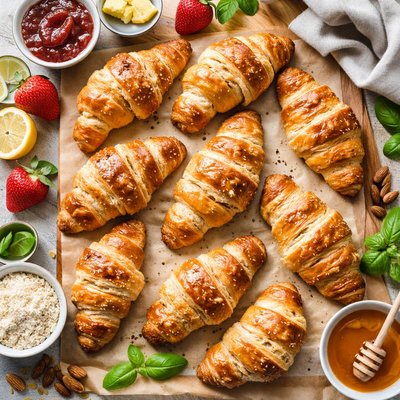 Image of Croissants caseros horneados