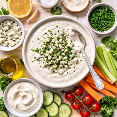 Image of Homemade Bleu Cheese Dressing