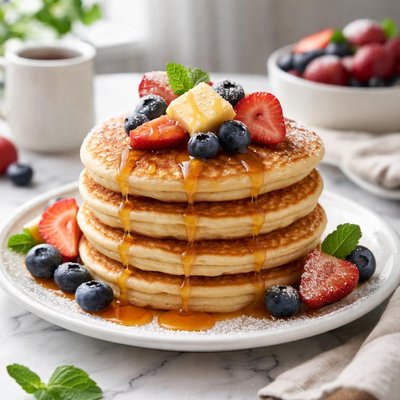 Image of Homemade Buttermilk Pancakes