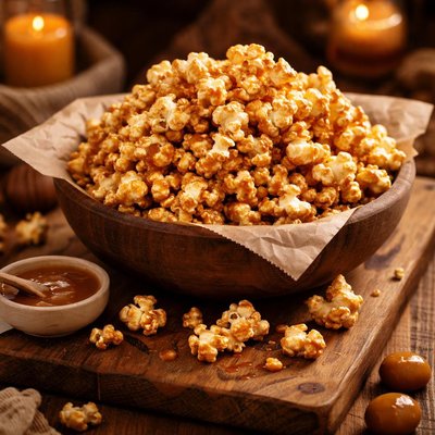 Image of Homemade Caramel Popcorn