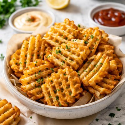Image of Low Fat Homemade Chick-fil-A Style Waffle Fries