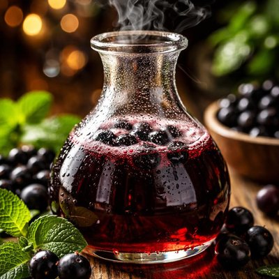 Image of Homemade Creme De Cassis Liqueur