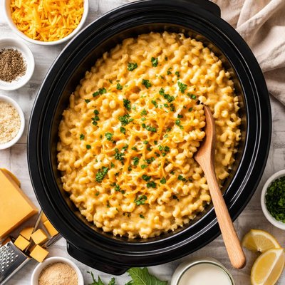 Image of Homemade Crock Pot Macaroni Cheese