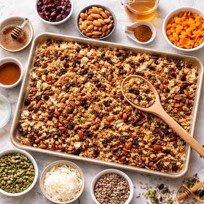 Image of Vegan Homemade Crunchy Granola Mix