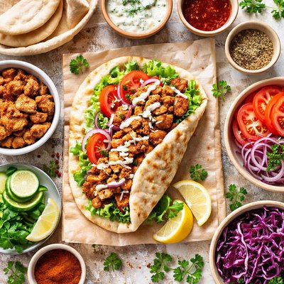 Image of Vegan Homemade Doner Kebab