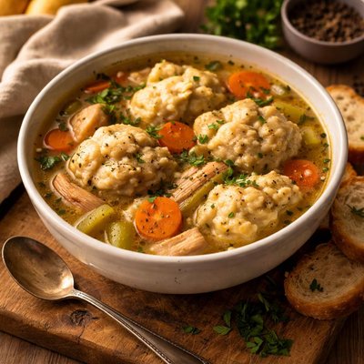 Image of Canelones Caseros sin Gluten en Caldo de Pollo