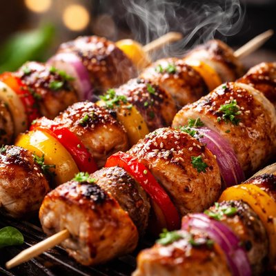 Image of Homemade Finger Lickin Kabobs
