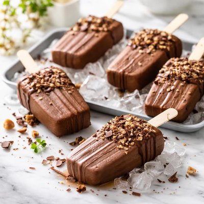 Image of Homemade Frozen Fudge Pops