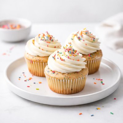 Image of Homemade Funfetti Cupcakes