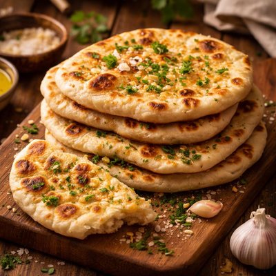 Image of Whole30 Homemade Garlic Flatbread