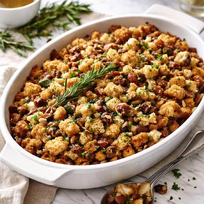 Image of Homemade Giblet Stuffing for Turkey or Chicken