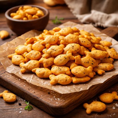 Image of Homemade Goldfish Crackers