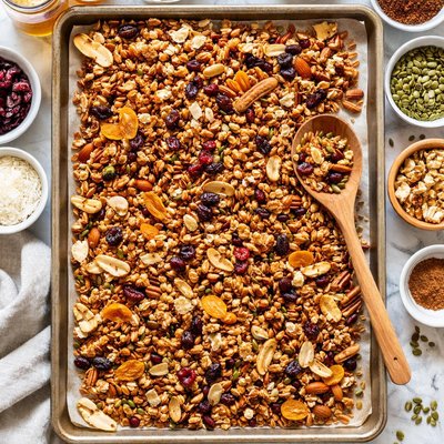 Image of Whole30 Homemade Granola with Dried Fruits