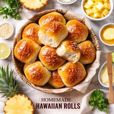 Image of Vegan Homemade Hawaiian Rolls