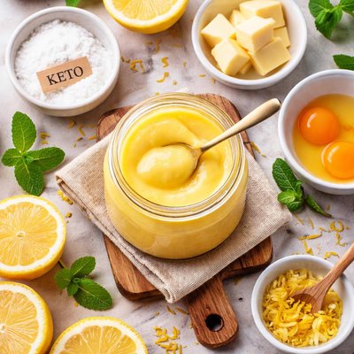 Image of Curd de Limón Casero Bajo en Carbohidratos