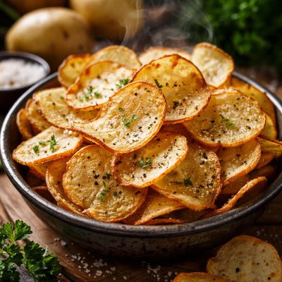 Image of Homemade Low Calorie Potato Chips