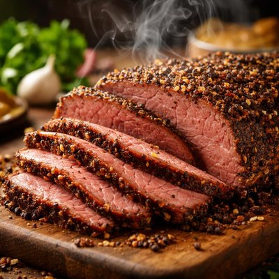 Image of Homemade Pastrami No Smoker Needed
