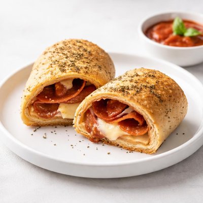 Image of Vegetarian Homemade Pepperoni Roll