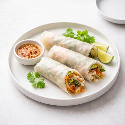 Image of Homemade Popiah Wrapper Spring Roll