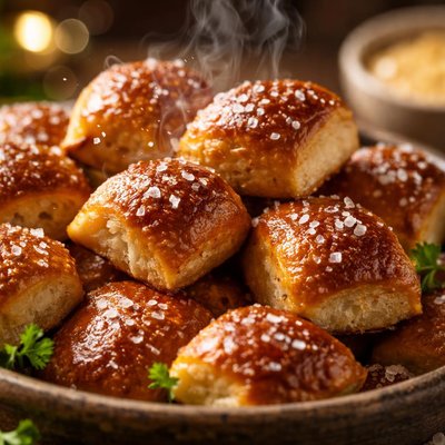 Image of Vegan Homemade Pretzel Bites