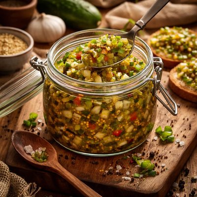 Image of Homemade Quick Pickle Relish