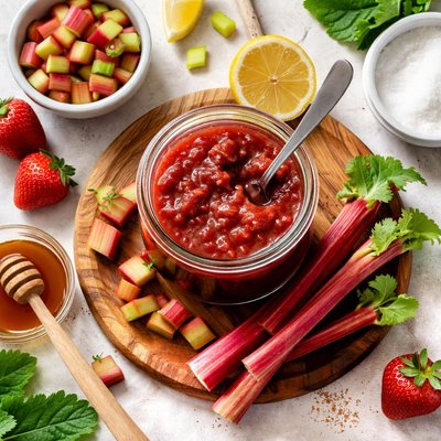 Image of Whole30 Homemade Rhubarb Jam