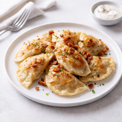 Image of Homemade Sauerkraut Pierogies Perogies Old Fashioned Recipe