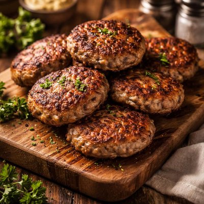 Image of Vegetarian Homemade Sausage Patties