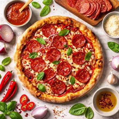 Image of Homemade Spicy Pepperoni