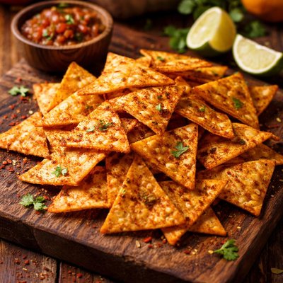 Image of Homemade Spicy Tortilla Chips