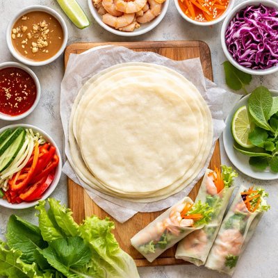 Image of Homemade Spring Roll Wrappers