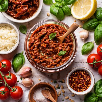Image of Homemade Sun Dried Tomato Paste